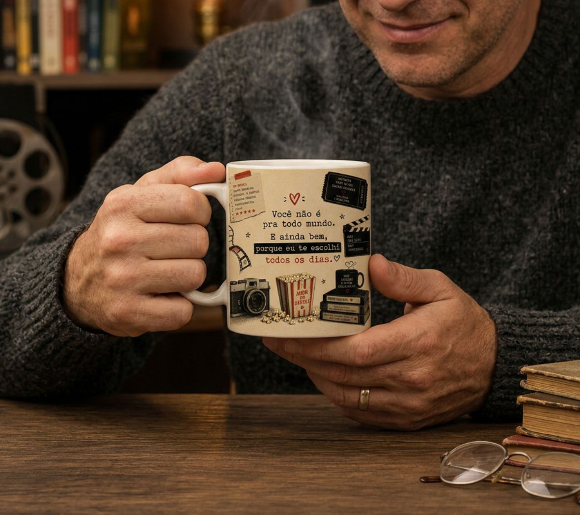 caneca cinema cult personalizada presente namorados retrô caneca cinema cult personalizada presente namorados retrô